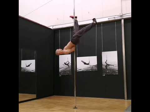 Acro pole dance dynamic tricks and combos static pole