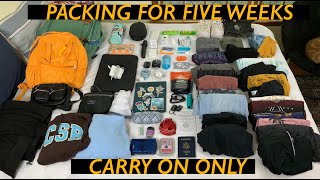 Packing For FIVE WEEKS In Europe ~ CARRY ON ONLY!