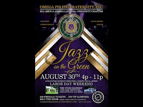 omega psi phi jazz on the green event youtube omega psi phi probate flyer