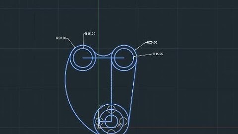 part 4 : how to use Tan Tan Radius and tangent line to circle command in autocad