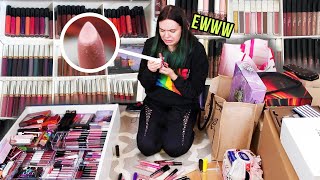 ÜBER 1000 Lippenstifte 😭 einige eklige Entdeckungen 🤢 XXL MAKE UP AUSSORTIEREN - Teil 2 🗑