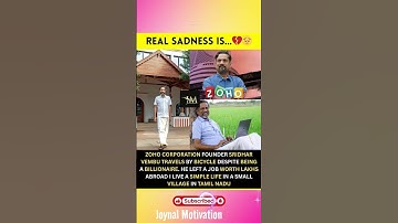 Sridhar Vembu, the founder of Zoho Corporation, is a rare example of humility and grounded values