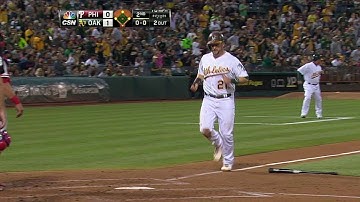 PHI@OAK: Sogard plates Vogt with a single to left