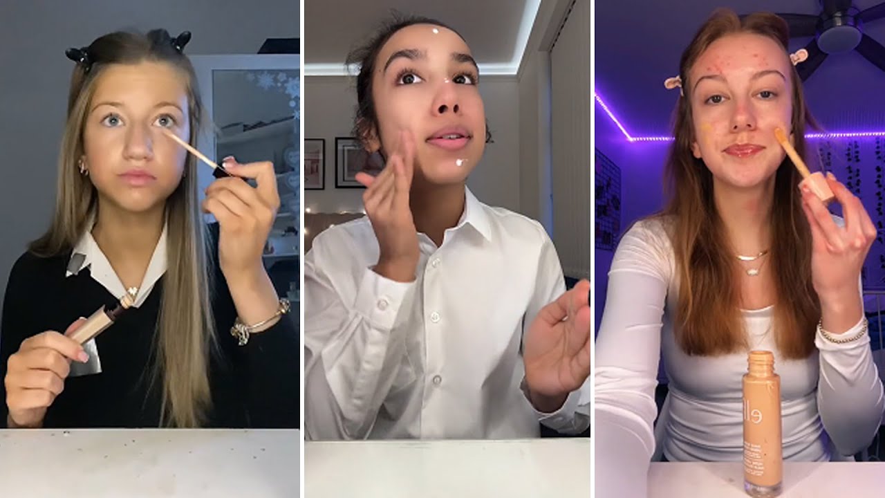 GRWM ( Get Ready With Me ) Makeup Tutorial Tiktok Compilation ️ ...
