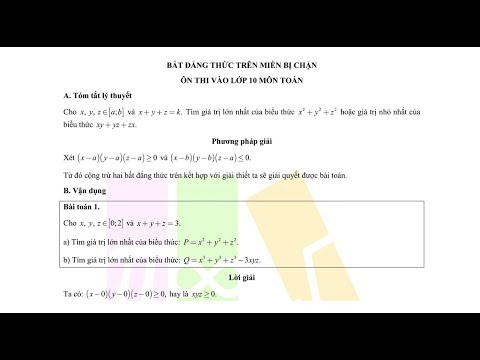 Video thuvientoan net | Bất đẳng thức trên miền bị chặn ôn... - YouTube