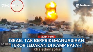 DUARRR! Takbir LAILAHAILLALLAH Warga Gaza Bergaung saat Israel Bombardir Kamp Rafah