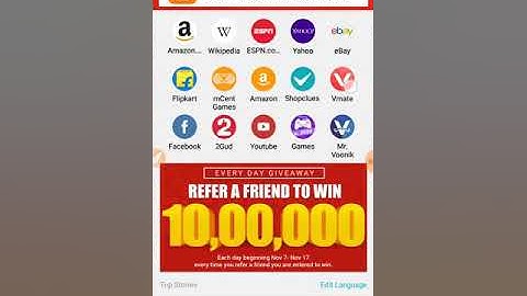 I use mCent Browser to surf the net and earn points for free recharge. Install from Google Play: htt