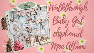 Crafty City GD - Walkthrough Baby Girl Chipboard Mini Album