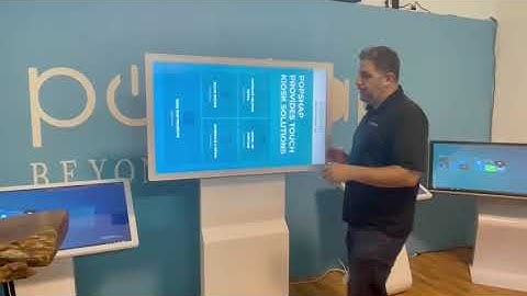 49 inch Interactive Kiosk with Rotating Screen