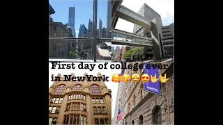 #Huntrer_college First day of my american college vloge