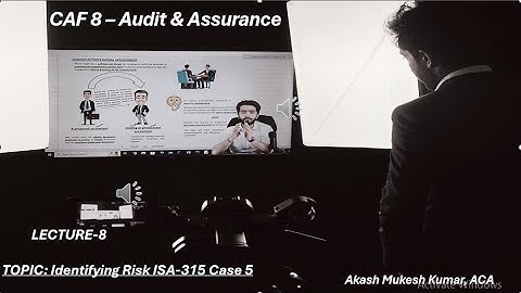 Lecture 8 Identifying Risk ISA-315 Case 5