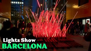 Llum BCN 2025 Light Show in Barcelona - Daniel Rossa, ETSALS, UPC, Rosa Tharrats