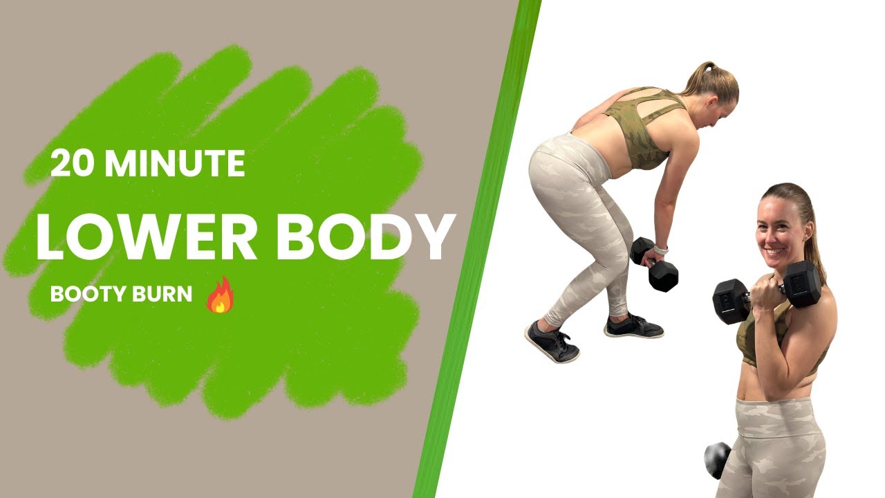 20-Minute Dumbbell Leg Workout for Moms | Lower Body + Glutes