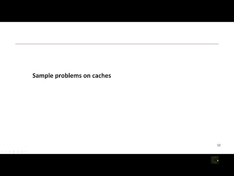 Lecture 21  - Part 3  - Cache Problem  - Block Offset in a Word addressable ISA