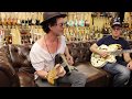 Joe Bonamassa & Doyle Bramhall II on the couch with Norm at Norman's Rare Guitars