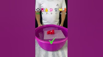 TRY TO GUESS HOW MANY TISSUE PAPER IT TOOKS! #asmr #experiment #satisfying #water