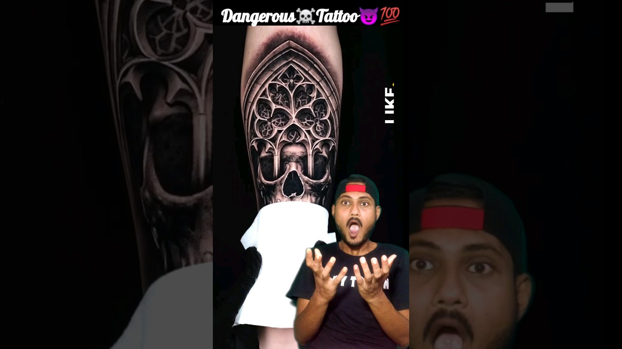 Dangerous Skull☠️ Tatto😈💯|REACTION🥵