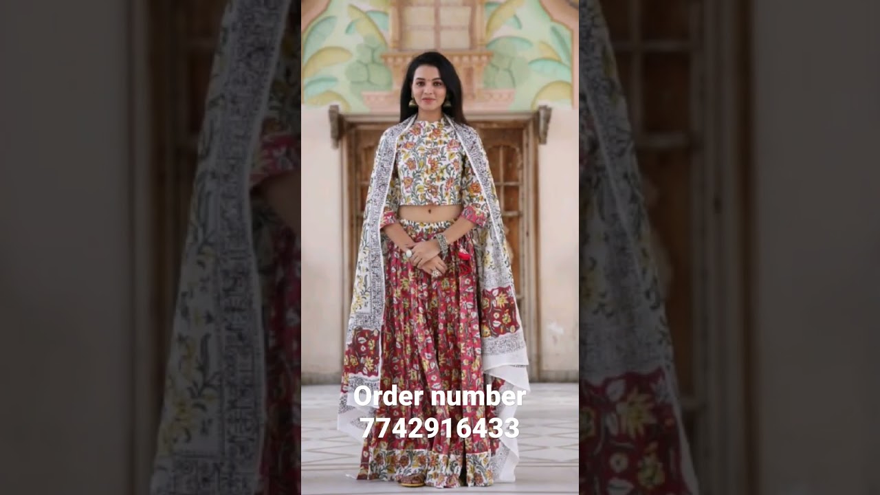 hand block print special navratra dress