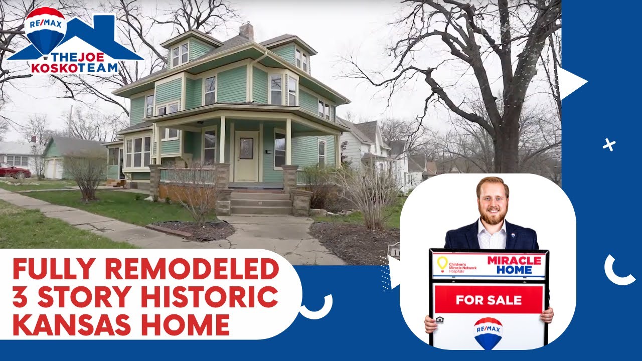 HISTORICAL 3 STORY HOME IN PAOLA KANSAS! 102 E Chippewa Street Paola