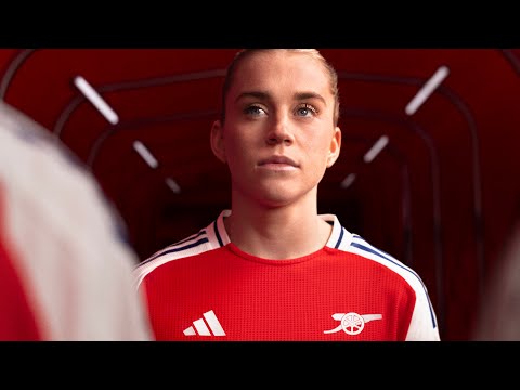 Behind-the-scenes of the Arsenal x adidas Football 24/25 Home Kit shoot