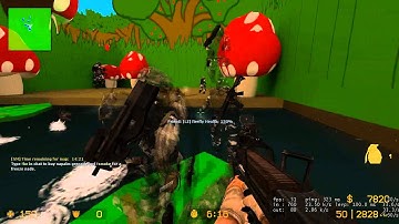 Counter-Strike: Source Gameplay Zombie Escape - ze_shroomforest_v3 (Level 1)