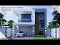 House Design | Simple House Design | 7m x 7.5m (116 sqm) | 3 Bedrooms