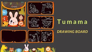 Tumama Portable & Soft Drawing Board D.I.Y Blackboard - Painting Book Toy with Chalk screenshot 5