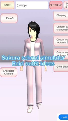 ✨Sakura school simulator Enid outfit ideas✨