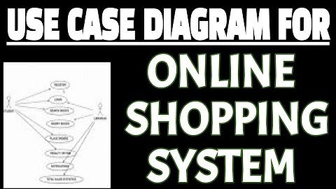 Use case diagram for Online shopping system using staruml | Software engineering