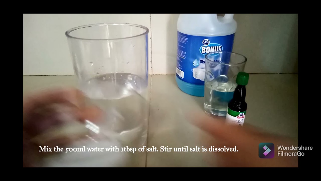 Extracting my DNA using Dishwashing Liquid, Salt water, and Isopropyl Alcohol