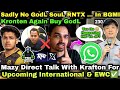 Mazy Direct Talk With Krafton For Big Rumours & No GodL SouL RNTX Name In BGMI 😮 Kronten Again Buy 🤑