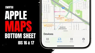 Apple Maps Bottom Sheet | iOS 17 & 16 | SwiftU | Xcode 15