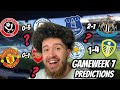 MY GAMEWEEK 7 PREMIER LEAGUE PREDICTIONS - MAN UNITED to SMASH ARSENAL?!