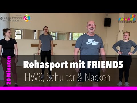 Nackenverspannungen lösen mit HWS Schulter Übungen | Rehasport mit FRIENDS Neheim