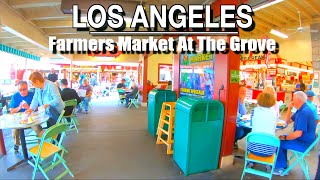 Farmers Market At The Grove Rush Hour | 5k 60 | Natural Sounds