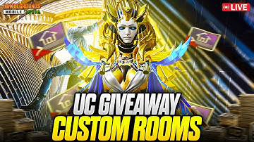 BGMI LIVE CUSTOM ROOM | RP AND UC GIVEAWAY EVERY MATCH | PRIZE POOL GIVEAWAY MATCH