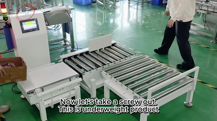 Auto roller conveyor check weigher
