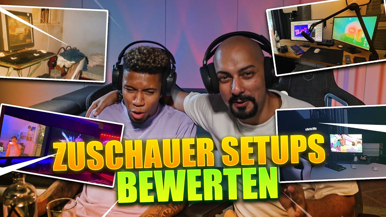 WELCHER ZUSCHAUER HAT DAS BESTE GAMING SETUP? | Setups bewerten mit @SidneyEweka