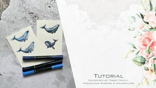 TUTORIAL | Kolorieren mit FaberCastell Watercolour Makern & Colirocolors