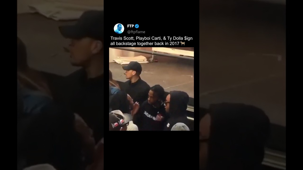 Playboi Carti, Travis Scott, & Ty Dolla Sign together backstage 😳🐐