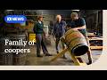 Multi-generational coopers make whiskey barrels from scratch | ABC NEWS