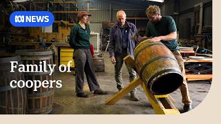 Multi-generational coopers make whiskey barrels from scratch | ABC NEWS