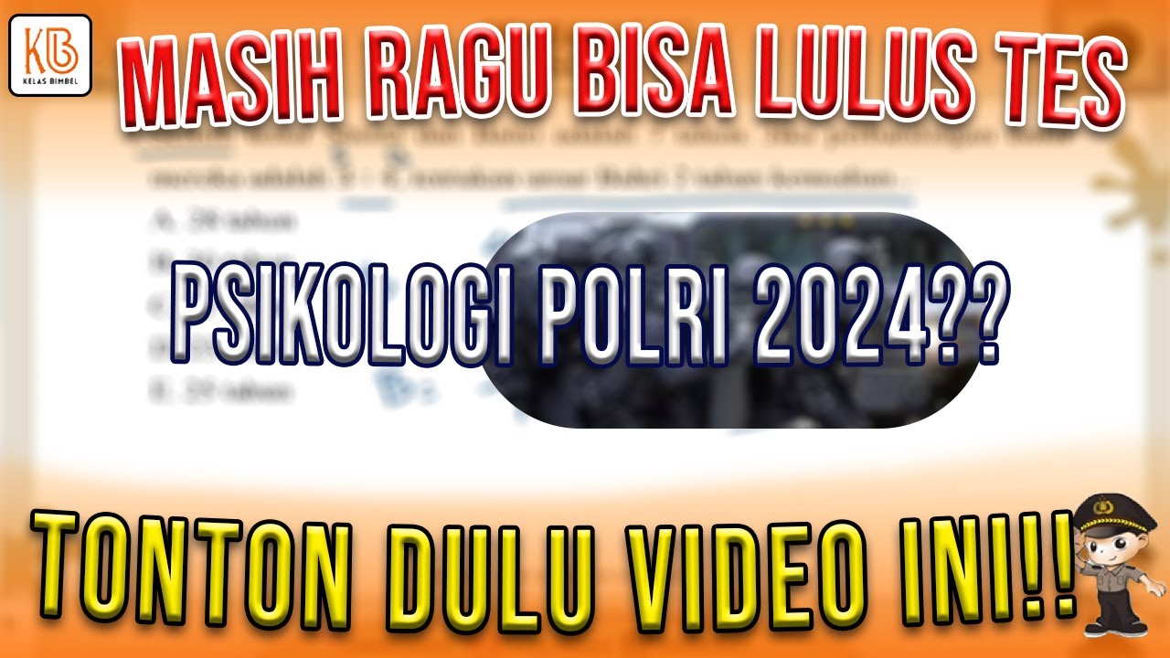 Tes Psikologi Bentar Lagi, Tapi Kalian Masih Ragu Lulus??? Video Ini Jawabannya!!!!!