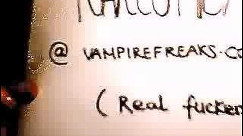 My vampirefreaks.com salute