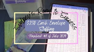 $230 Cash Stuffing | Paycheck #1 of July 2024 | Canadian Currency