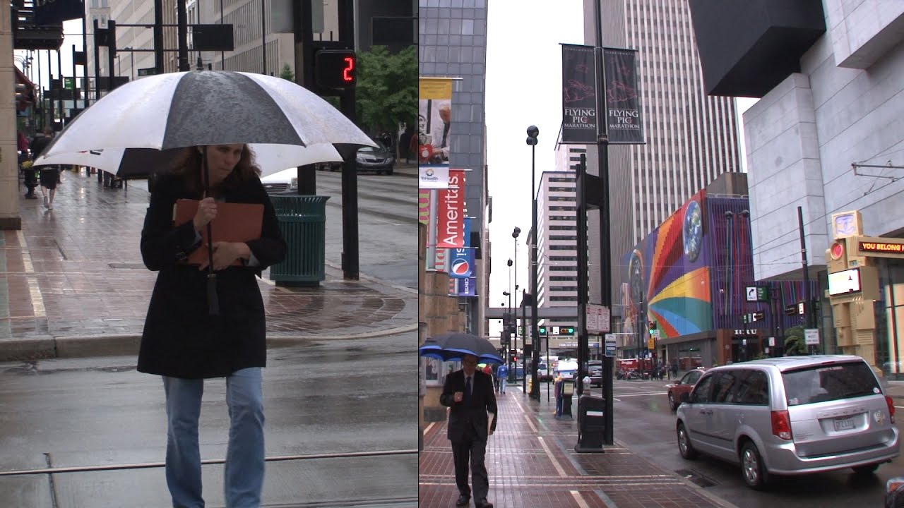 5 4 2017 Wet And Rain In Downtown Cincinnati YouTube