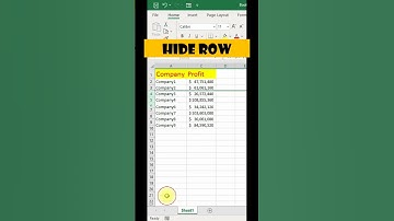Hide rows and columns in excel|Unhide rows and columns|Excel hacks|Excel tutoring|Excel tutorials