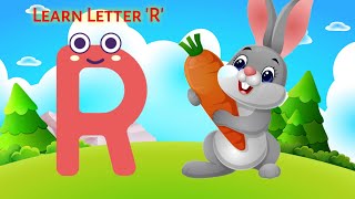 Learn Letter 'R' | R For Rabbit, R For Rat, R for River | Kids Cartoon