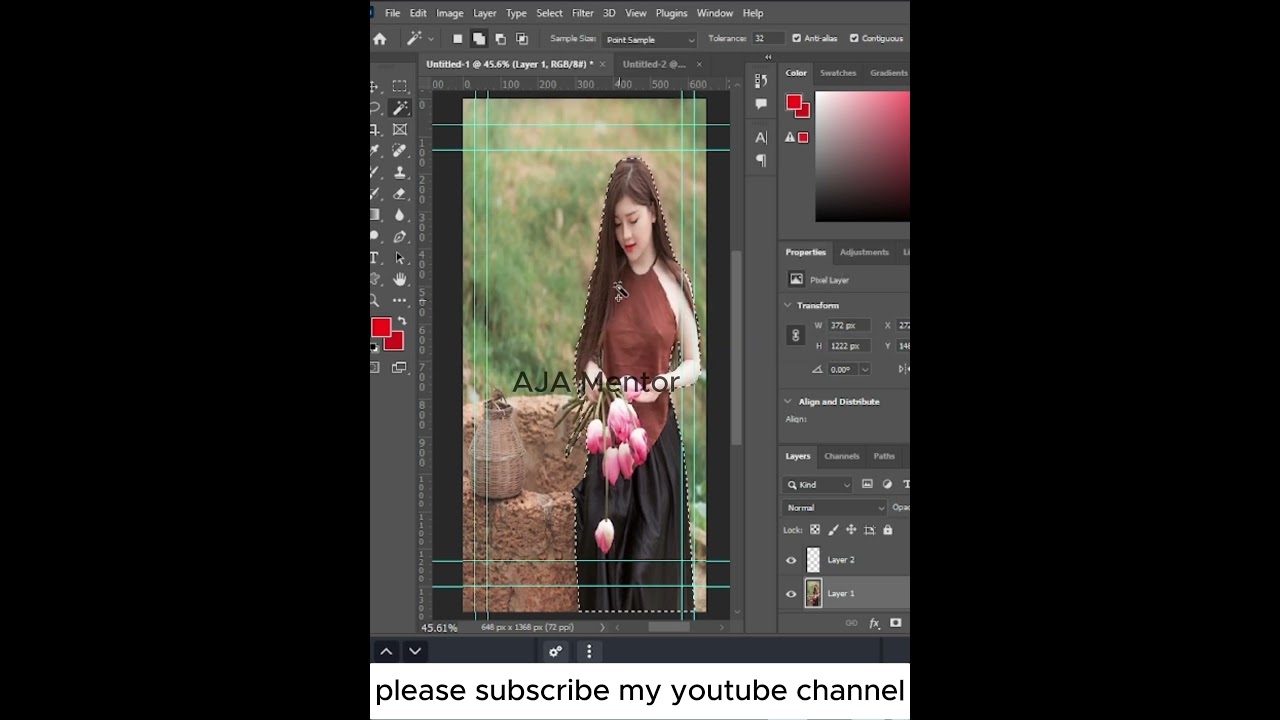 How to Change Background Color in Photoshop 2024 | How to remove background in photoshop