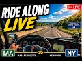 LIVE Scenic Drive 🚛 Massachusetts ➜ New York | Big Rig POV